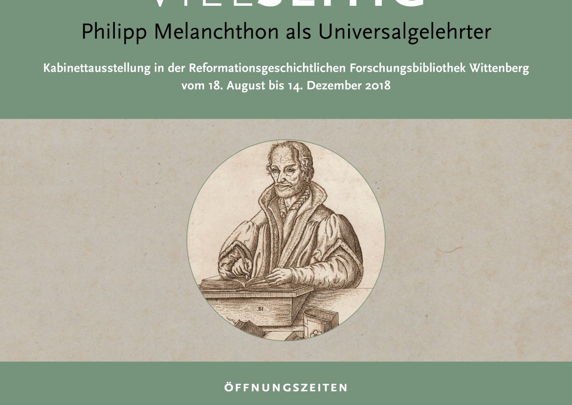 Ausstellungsplakat "VielSeitig - Philipp Melanchthon als Universalgelehrter" (2018)