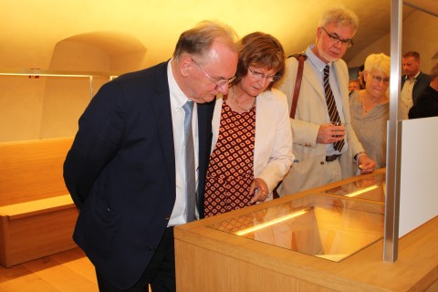 Ministerpräsident Dr. Reiner Haseloff mit Gemahlin