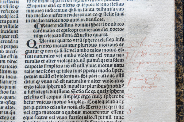 handschriftliche Anmerkung im Buch PS 2° NW 10