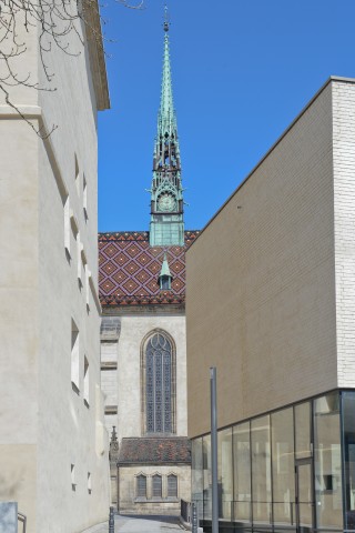 Blick vom Schlossplatz zur Wittenberger Schlosskirche