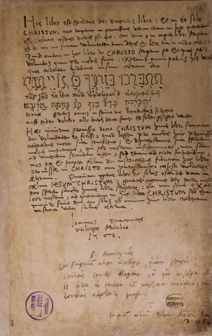 Handschrift aus der Rühel-Bibel