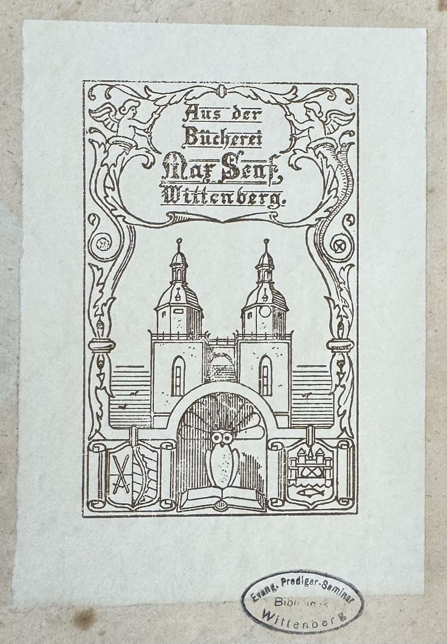 Exlibris_Aus der Bücherei Max Senf Wittenberg_MSU678